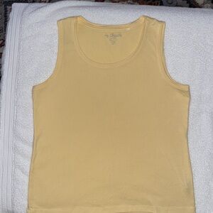 Chico’s Camisole Tank Top Equivalent to size Large or 12 light Yellow